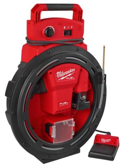 Milwaukee M12 HSFSM-602 akkus kompakt lefolyócső tisztító (2 x 6.0 Ah Li-ion akkuval) termék fő termékképe