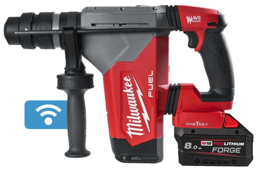 Milwaukee M18 ONEFHPX-802X akkus ONE-KEY™ FUEL™ SDS-plus fúró-vésőkalapács (2 x 8.0 Ah REDLITHIUM™ FORGE™ akkuval, Heavy Duty kofferben) termék fő termékképe