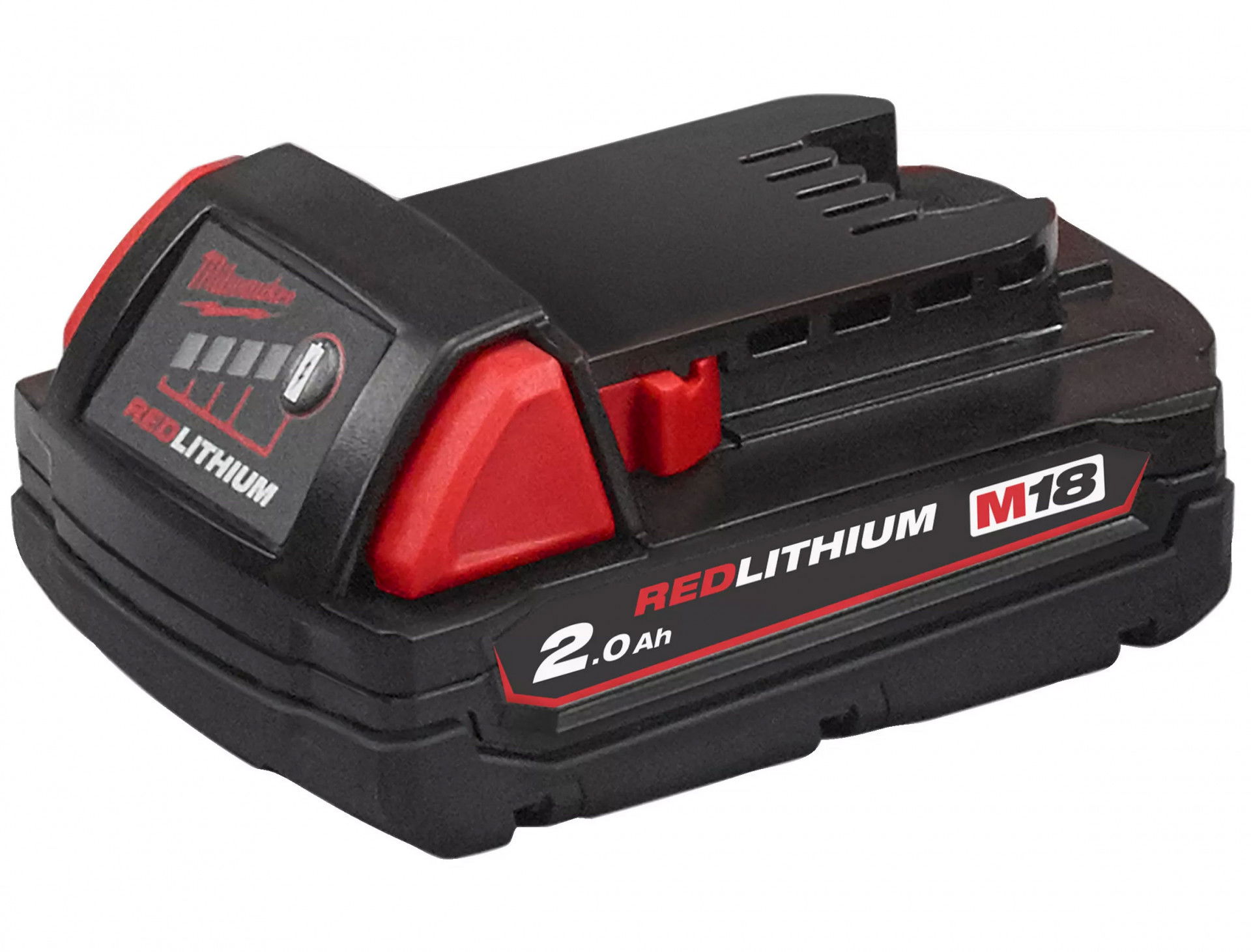 Milwaukee M18 B2 REDLITHIUM-ION™ akkumulátor, 18 V, 2.0 Ah (PROMO) termék fő termékképe