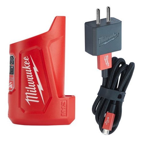 Milwaukee M12 TC kompakt Líthium-ion akkumulátor töltő és áramforrás, 12 V, 2.5/4/5/8 óra termék fő termékképe