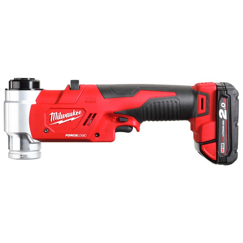 Milwaukee M18 HKP-201C FORCELOGIC™ akkus hidraulikus lyukasztógép (1 x 2.0 Ah Li-ion akkuval) termék fő termékképe