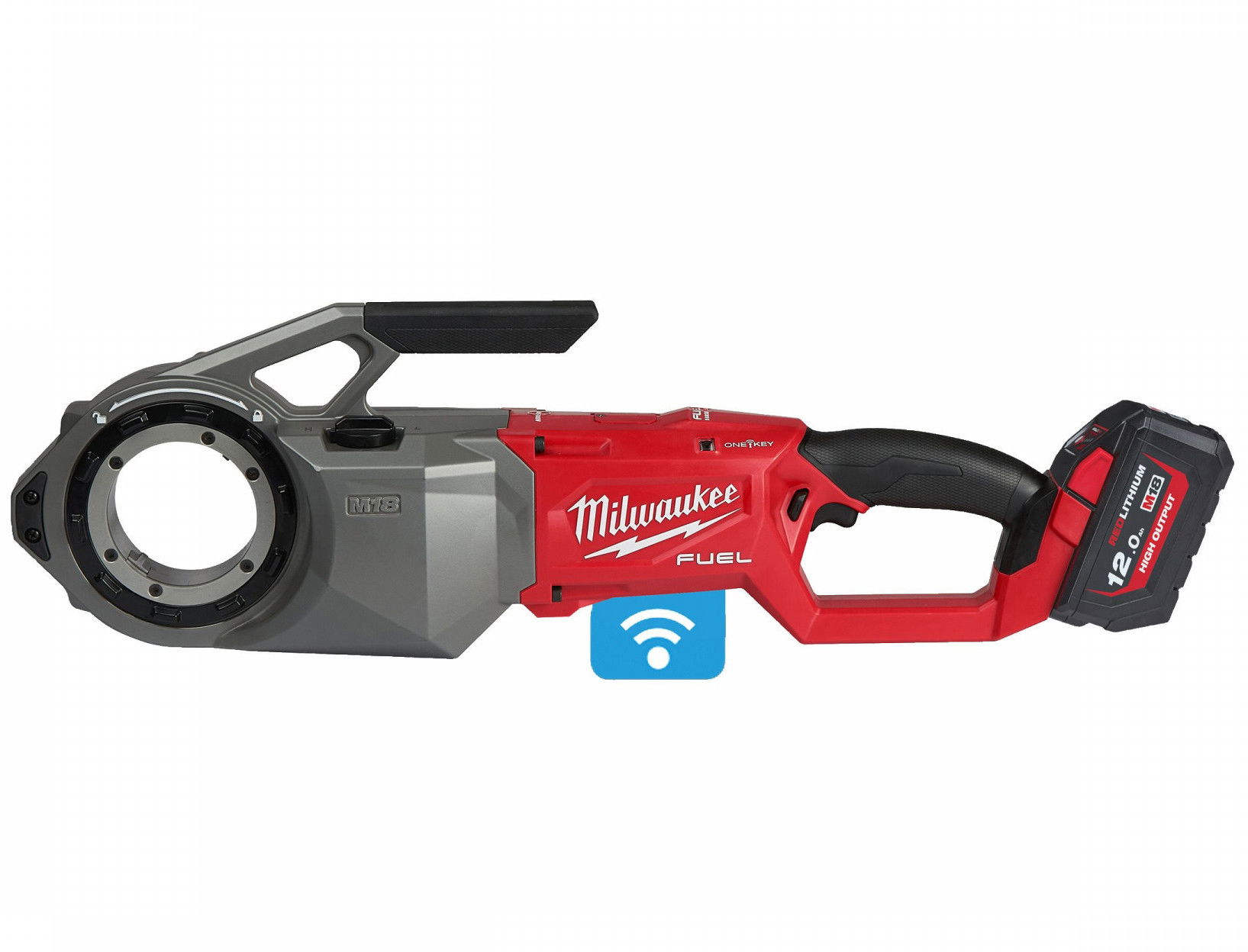 Milwaukee M18 FPT2-121C akkus ONE-KEY™ FUEL™ szénkefe nélküli csőmenetvágó (1 x 12.0 Ah Li-ion akkuval) termék fő termékképe