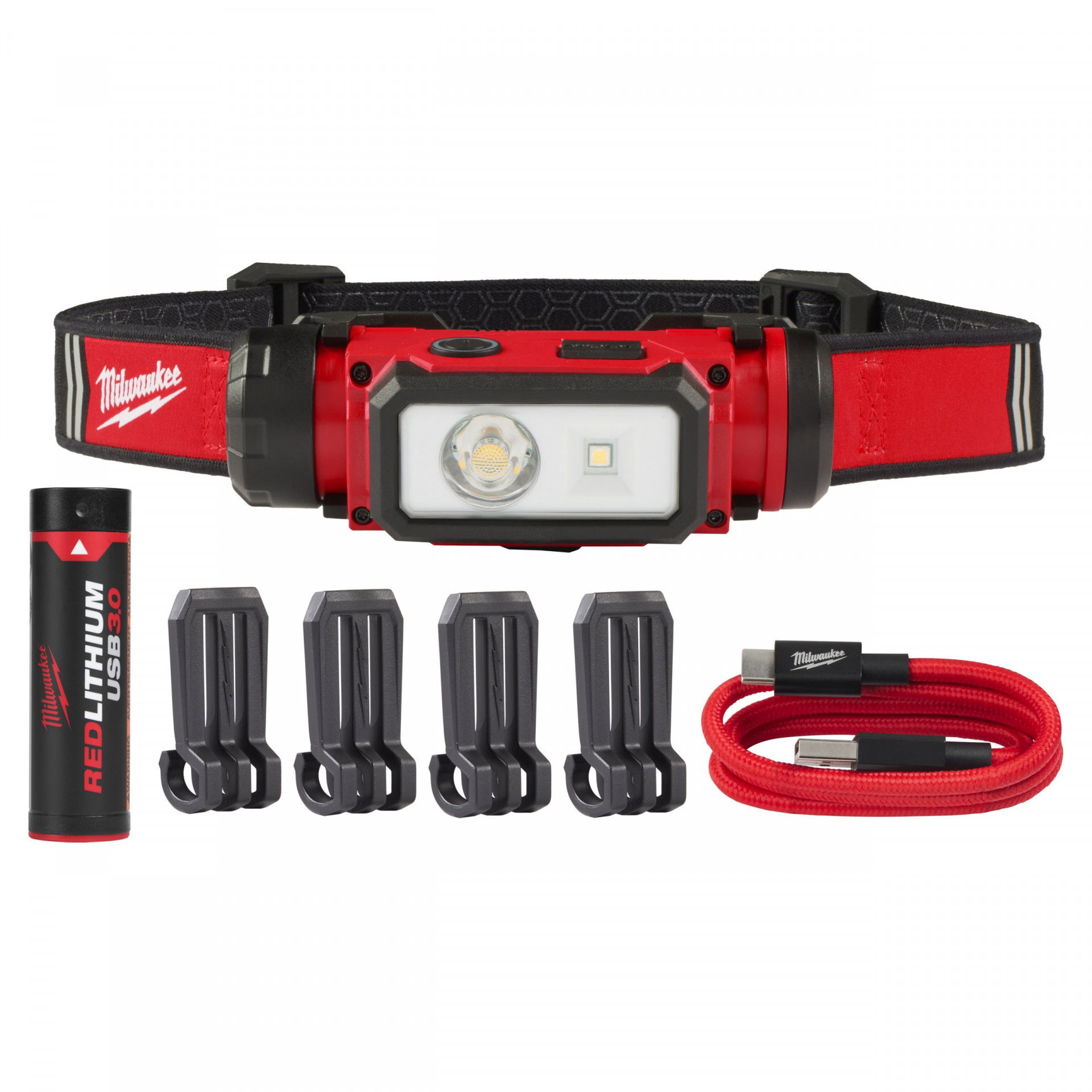 Milwaukee L4 HL2-301 TRUEVIEW™ újratölthető fejlámpa (1 x 3.0 Ah USB Li-ion akkuval) termék fő termékképe