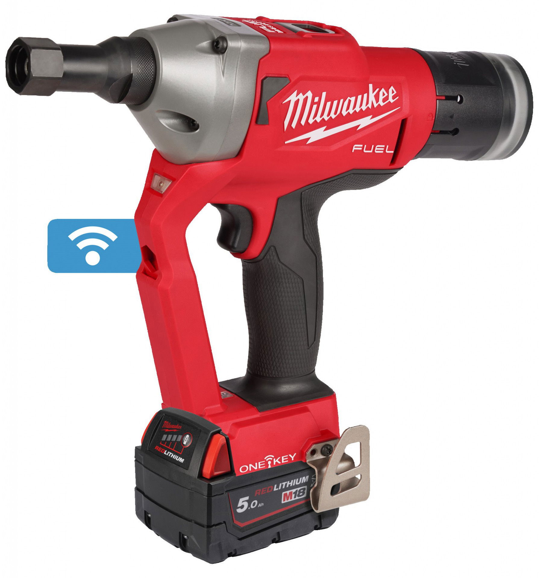 Milwaukee M18 ONEFLT-502X akkus ONE-KEY™ FUEL™ popszegecshúzó (2 x 5.0 Ah Li-ion akkuval, Heavy Duty kofferben) termék fő termékképe