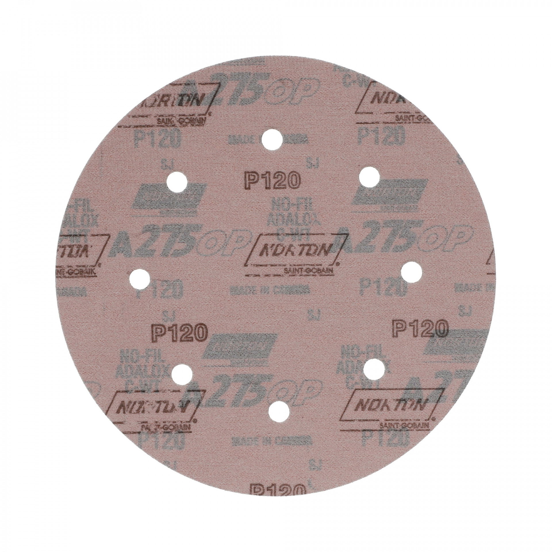 Norton Pro A275 csiszolókorong Ø203 mm 8 Lyukas P120, 100 db/csomag termék fő termékképe