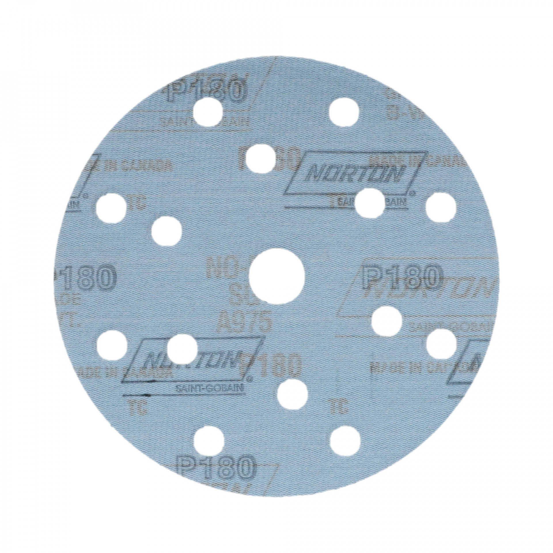 Norton Pro Plus A975 tépőzáras csiszolókorong Ø150 mm 14+1 Lyukas P180, 100 db/csomag termék fő termékképe