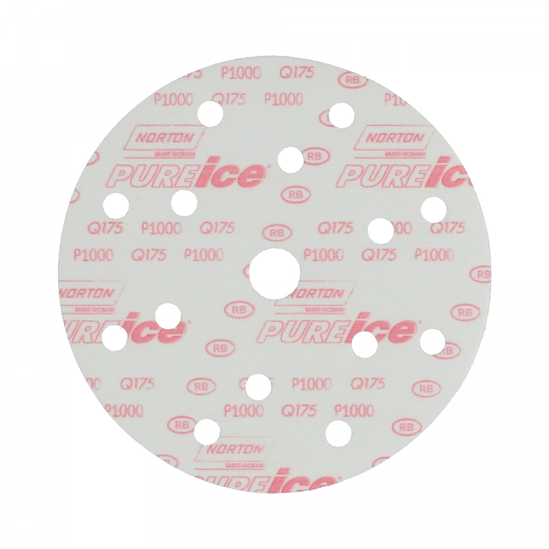 Norton Pure Ice Film Q175 csiszolókorong Ø150mm 14+1 Lyukas P1000, 50 db/csomag termék fő termékképe
