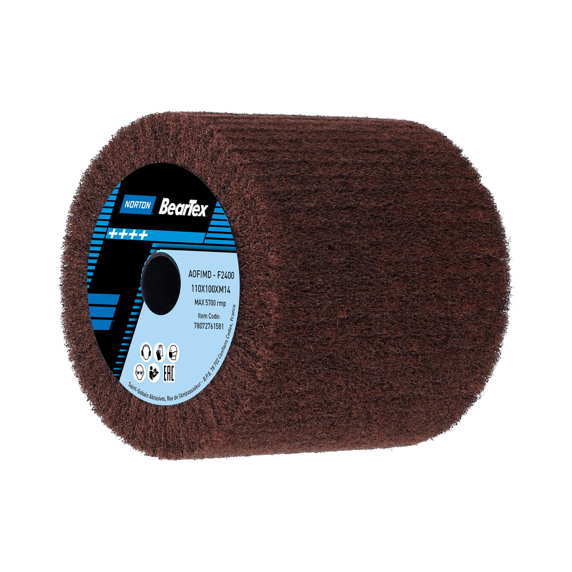 Satinex M14 lamellás csiszolókorong Ø110x100xM14 Fine A, 2 db/csomag termék fő termékképe