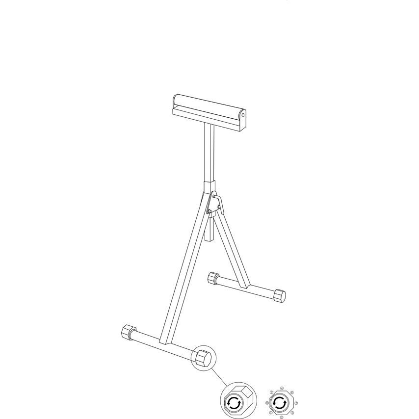 IPARI, ÖNBEÁLLÓ EGYGÖRGŐS TÁMASZTÓ termék fő termékképe