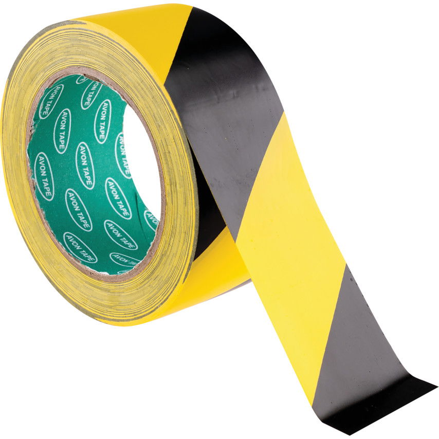 50MM SÁRGA/FEKETE FIGYELMEZTETŐ SZALAG termék fő termékképe