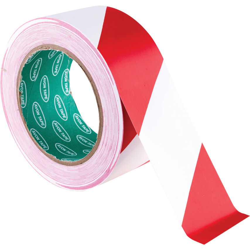 50MM PIROS/FEHÉR FIGYELMEZTETŐ SZALAG termék fő termékképe