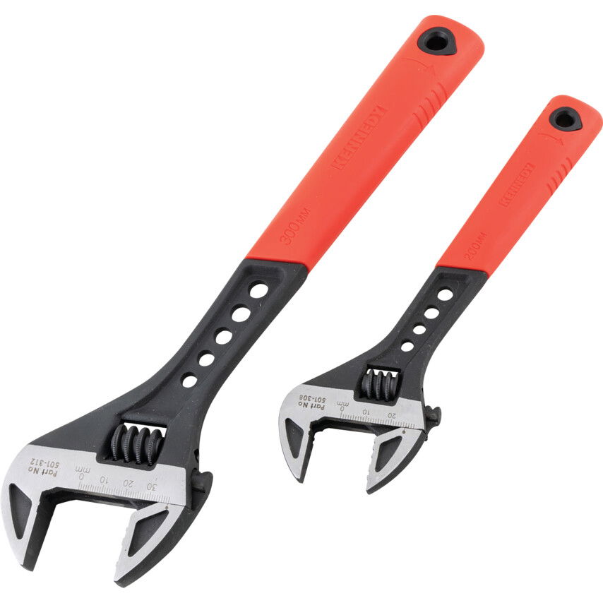 8"/12" SOFT GRIP PHOSPHATE FINISH ADJ. WRENCH SET termék fő termékképe