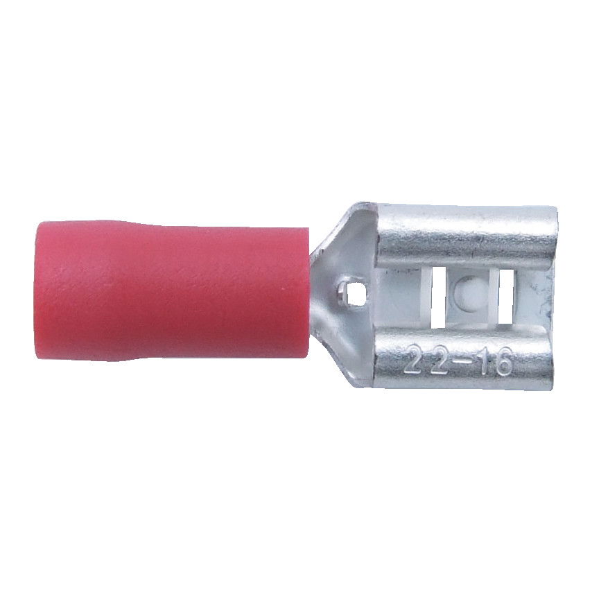 6.30MM KÁBELSARU LAPOS 'ANYA' CSATLAKOZÓVAL PIROS (100 DB/CS) termék fő termékképe