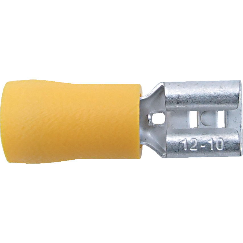6.30MM KÁBELSARU LAPOS 'ANYA' CSATLAKOZÓVAL SÁRGA (100 DB/CS) termék fő termékképe