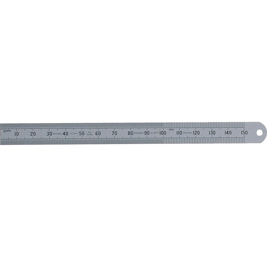 150MM FLEXIBILIS ROZSDAMENTES VONALZÓ LEKEREKÍTETT VÉGGEL termék fő termékképe
