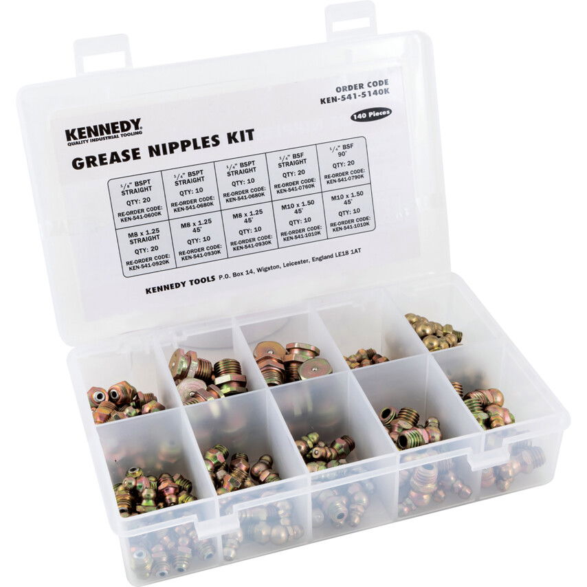 GREASE NIPPLE KIT 140-PCE termék fő termékképe