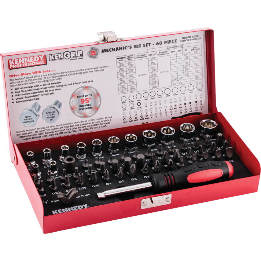 60 DB-OS CSAVARHÚZÓ BIT KÉSZLET termék fő termékképe