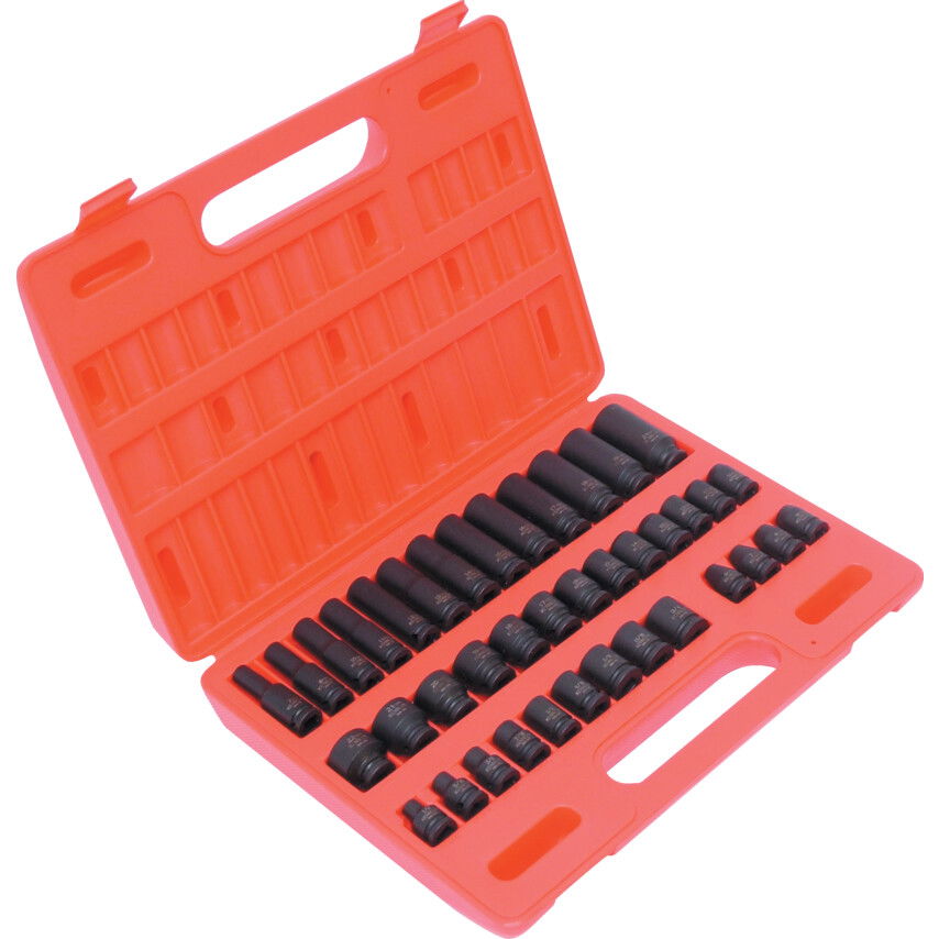 METRIKUS/AF ERŐSÍTETT DUGÓKULCS KÉSZLET 3/8" MEGHAJTÓVAL (39 DB-OS) termék fő termékképe