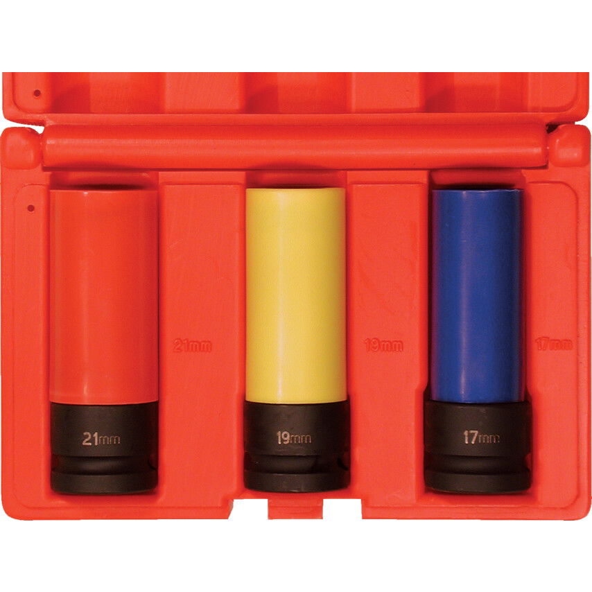 KERÉKANYA DUGÓKULCS KÉSZLET 1/2" MEGHAJTÓVAL (3 DB-OS) termék fő termékképe