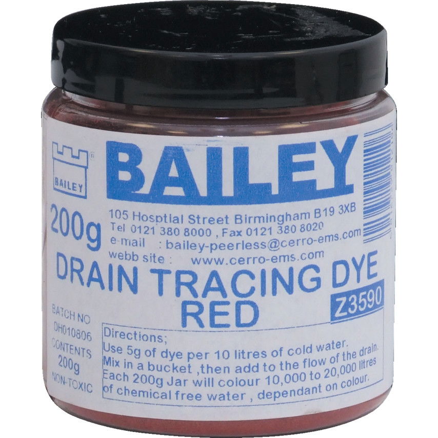 SZENNYVÍZ SZÍNJELÖLŐ FESTÉK PIROS 200G termék fő termékképe