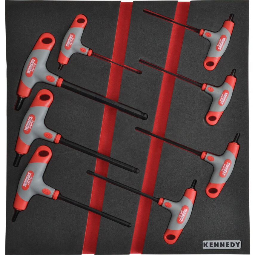 8 RÉSZES 2.0-10.0MM T-NYELŰ HATSZÖGKULCS KÉSZLET SZIVACSBAN M1832 termék fő termékképe