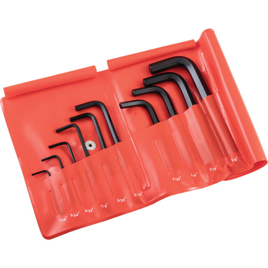 1/16"-3/8" HATSZÖGKULCS KÉSZLET (10 DB-OS) termék fő termékképe