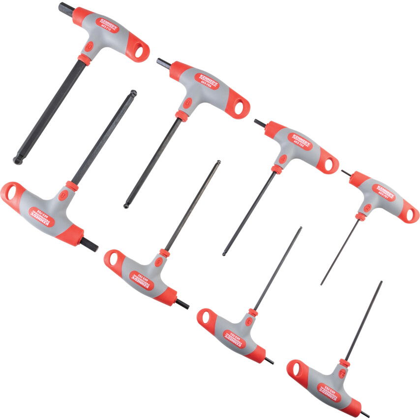 2.0-10.0MM T-NYELŰ GÖMBVÉGŰ HATSZÖGKULCS KÉSZLET (8 DB-OS) termék fő termékképe