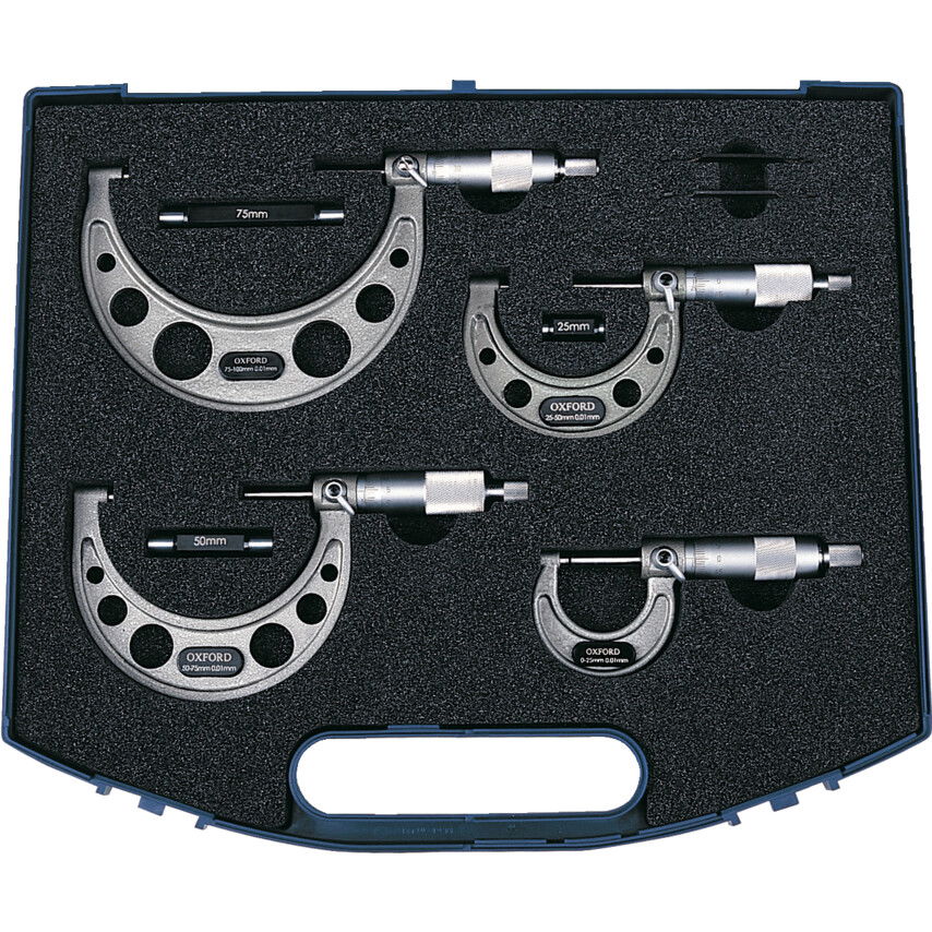 0-100MM 4 DB-OS KÜLSŐ MIKROMÉTER KÉSZLET termék fő termékképe