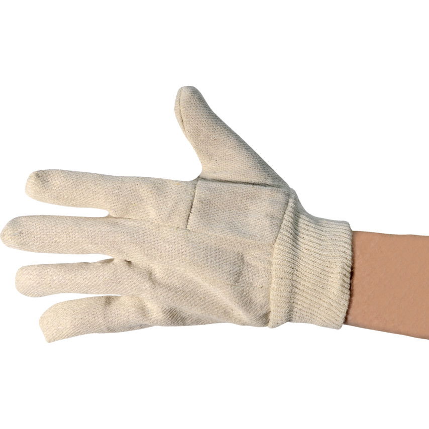 PAMUT VÉDŐKESZTYŰK KÖTÖTT CSUKLÓRÉSSZEL 6OZ  (NŐI) SZ-8 (PK-12) termék fő termékképe