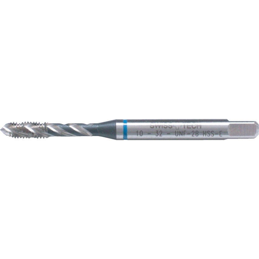 1/4"X28 UNF KÉK GYŰRŰS HSS-EV CSAVART HORNYÚ GÉPI MENETFÚRÓ termék fő termékképe