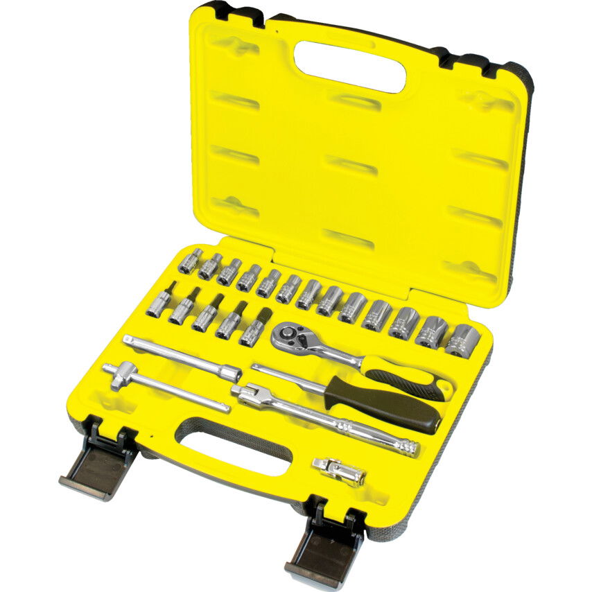 24 RÉSZES 1/4" METRIKUS DUGÓKULCSKÉSZLET termék fő termékképe