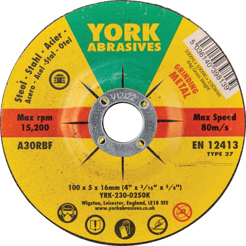 100X5X16 A30RBF DPC TISZTÍTÓKORONG, T27 termék fő termékképe