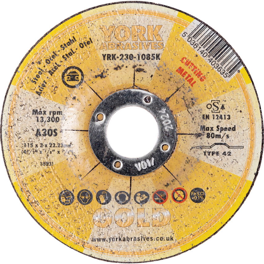 115X3X22.23MM A30S DPC VÁGÓKORONG termék fő termékképe