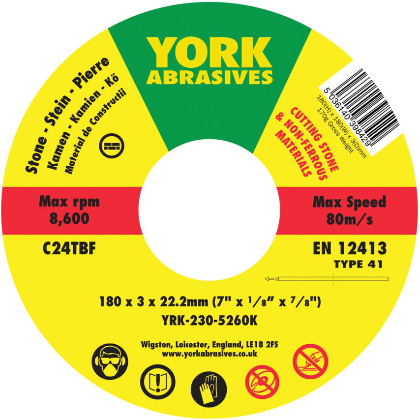 180X3X22.23  C24TBF LAPOS VÁGÓKORONG T41 termék fő termékképe