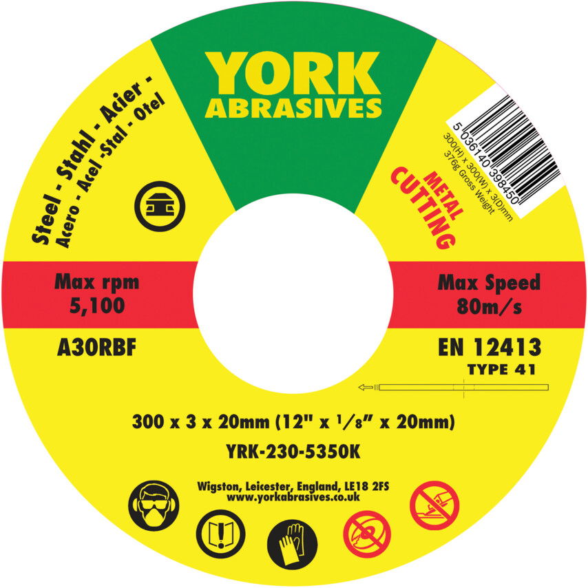 300X3X20MM A30RBF LAPOS VÁGÓKORONG T41 termék fő termékképe