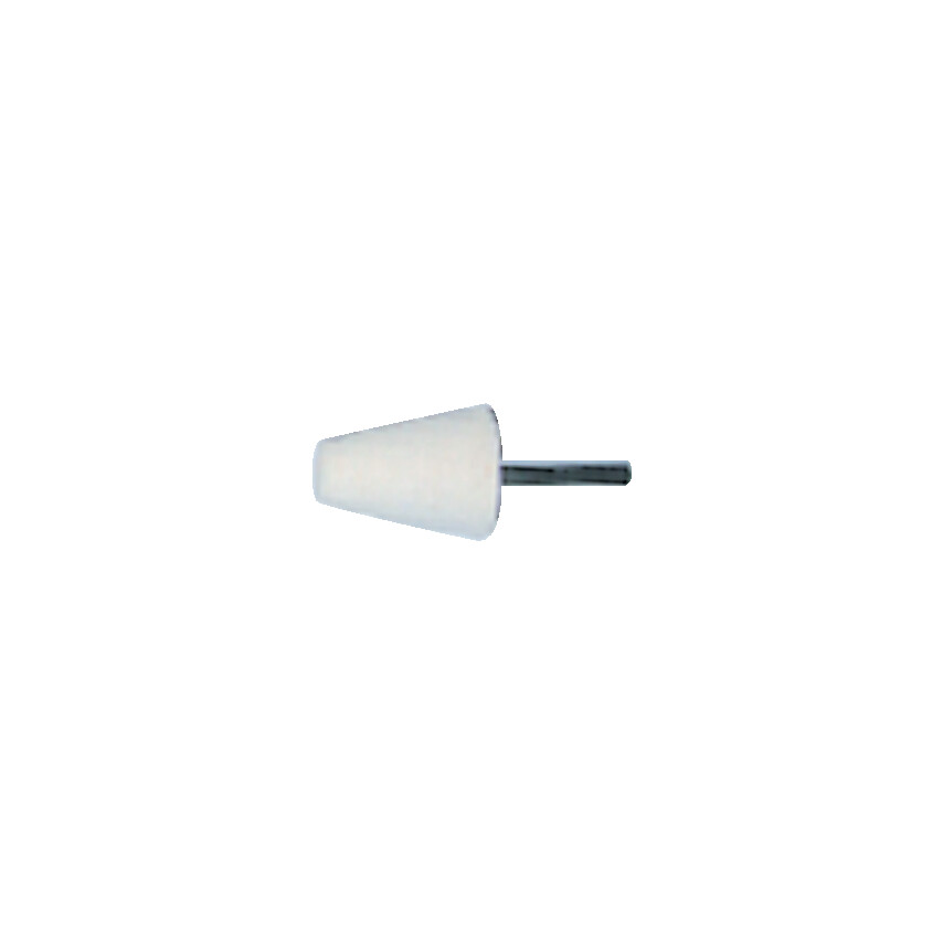 25MMX30MM KÚPOS LAPOS VÉGŰ POLÍROZÓFILC 6MM SZÁRRAL termék fő termékképe