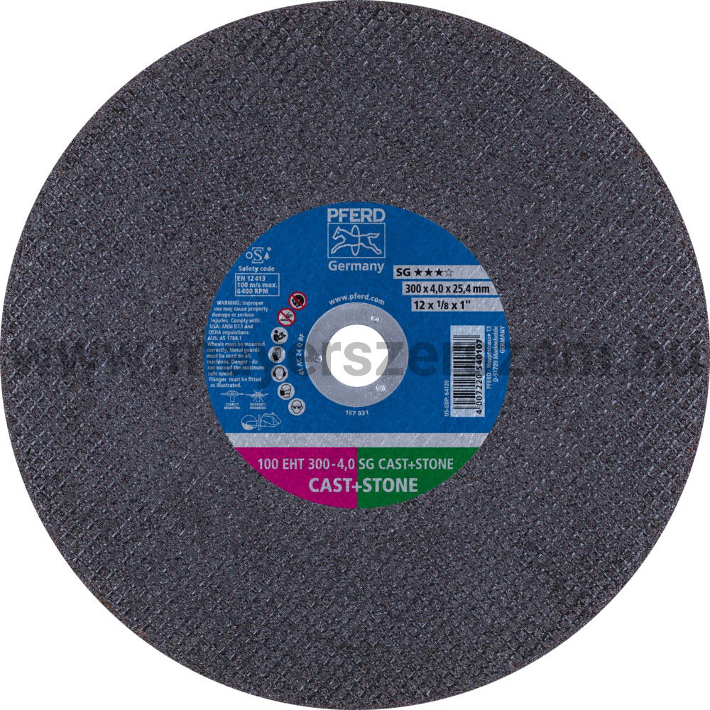 VÁGÓKORONG 100 EHT 300-4,0 SG CAST+STONE/25,4 termék fő termékképe