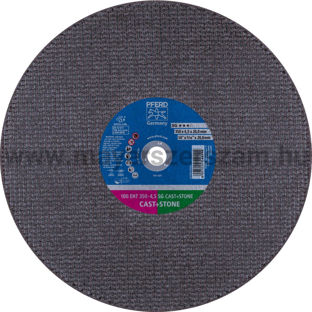 VÁGÓKORONG 100 EHT 350-4,5 SG CAST+STONE/20 termék fő termékképe