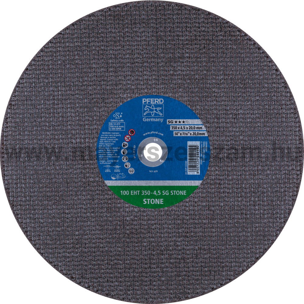 VÁGÓKORONG 100 EHT 350-4,5 SG STONE/20 termék fő termékképe