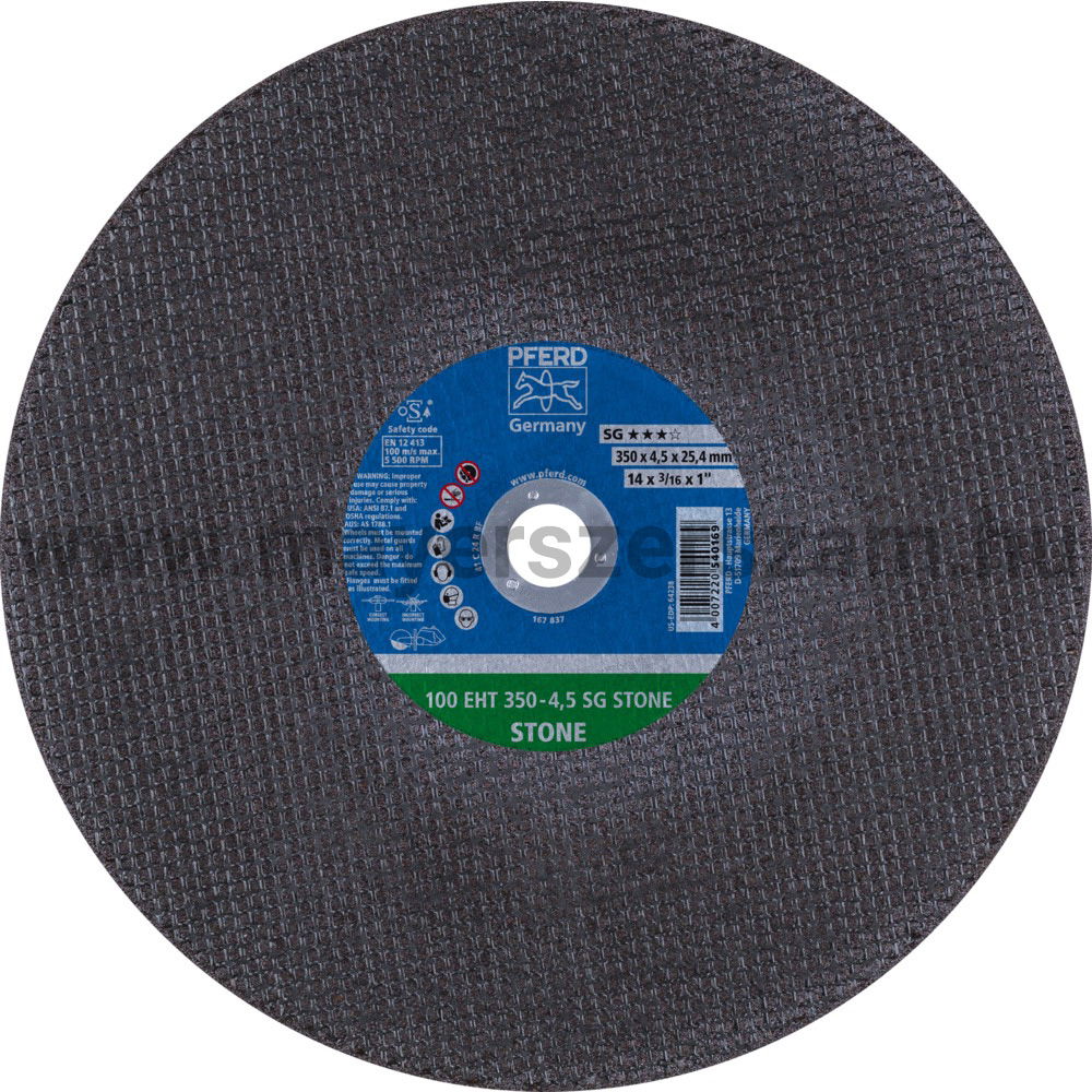 VÁGÓKORONG 100 EHT 350-4,5 SG STONE/25,4 termék fő termékképe