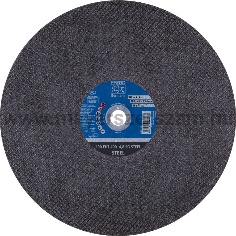 VÁGÓKORONG 100 EHT 400-4,8 SG STEEL/25,4 termék fő termékképe