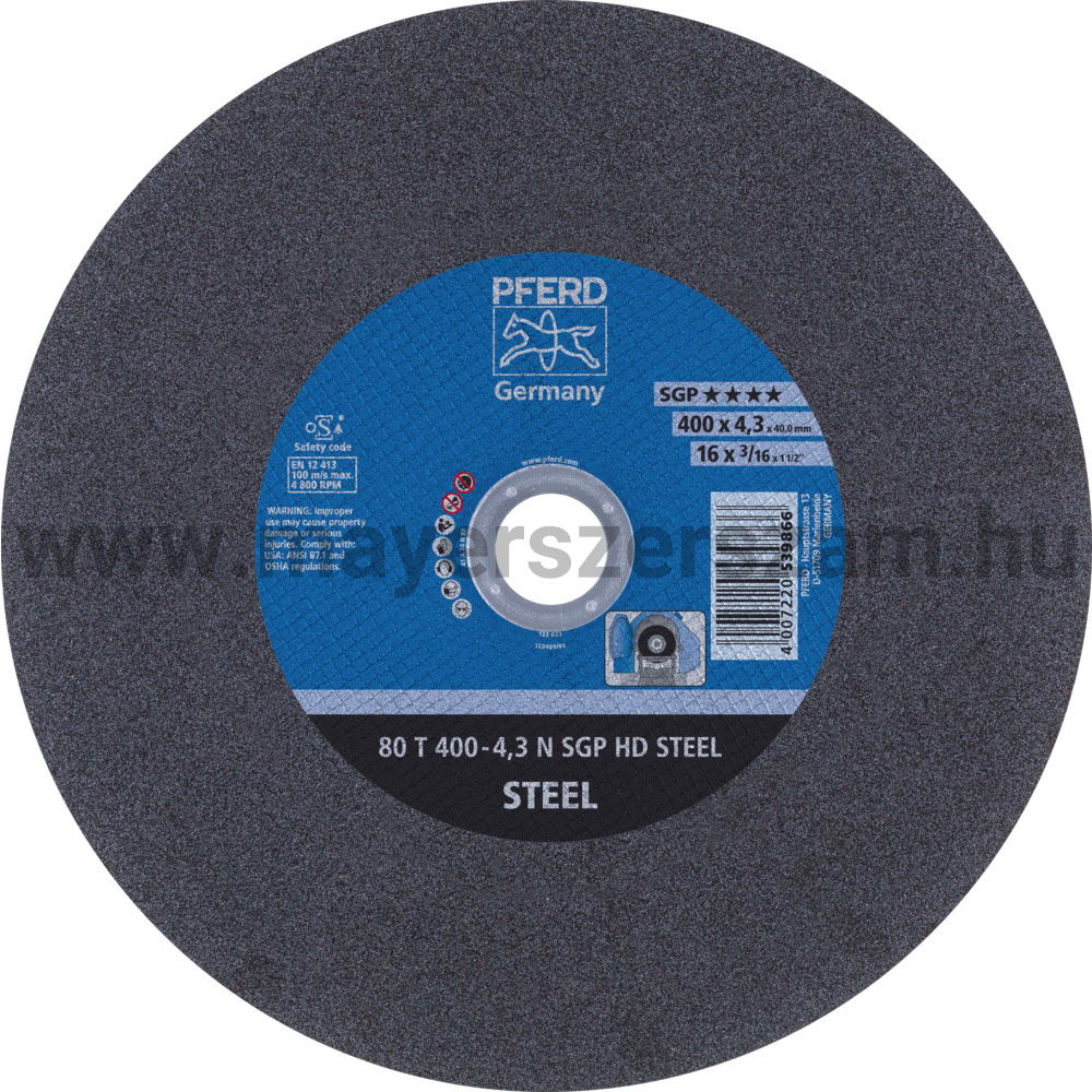 100 T 400-4,3 N SGP HD STEEL/40,0 termék fő termékképe