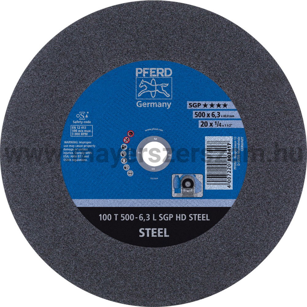 100 T 500-6,3 L SGP HD STEEL/40,0 termék fő termékképe
