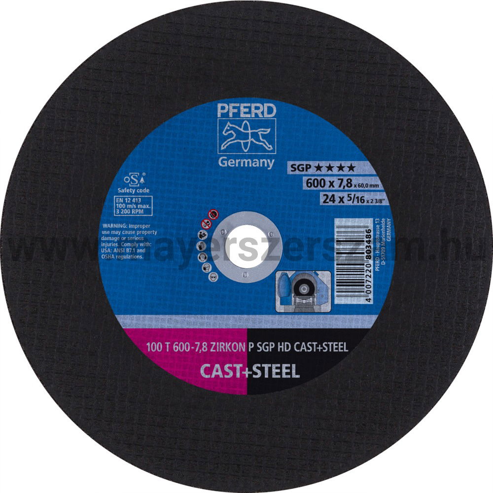 100 T600-7,8 ZIRK P SGP HD CAST+STEEL/60 termék fő termékképe