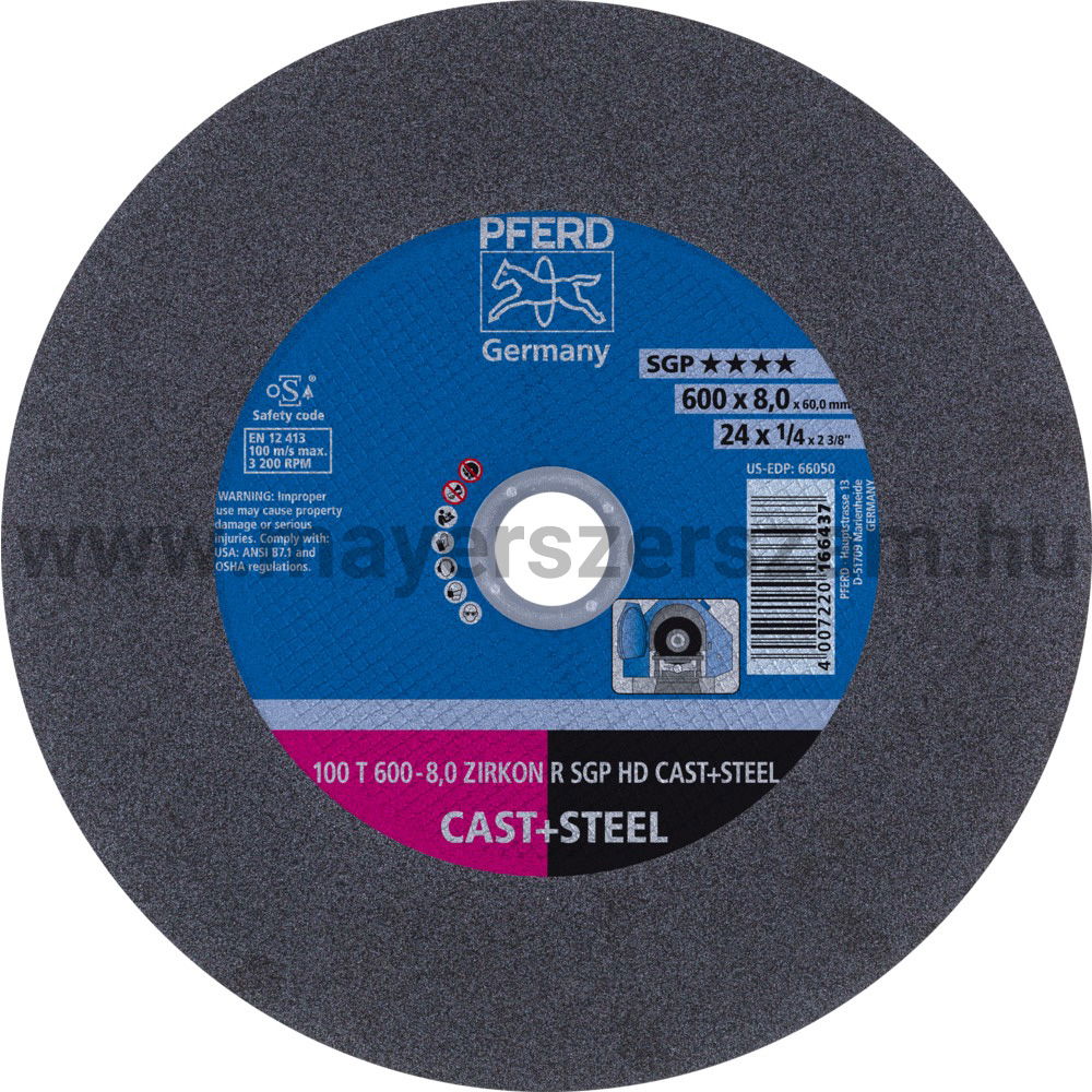 100 T600-8,0 ZIRK R SGP HD CAST+STEEL/60 termék fő termékképe