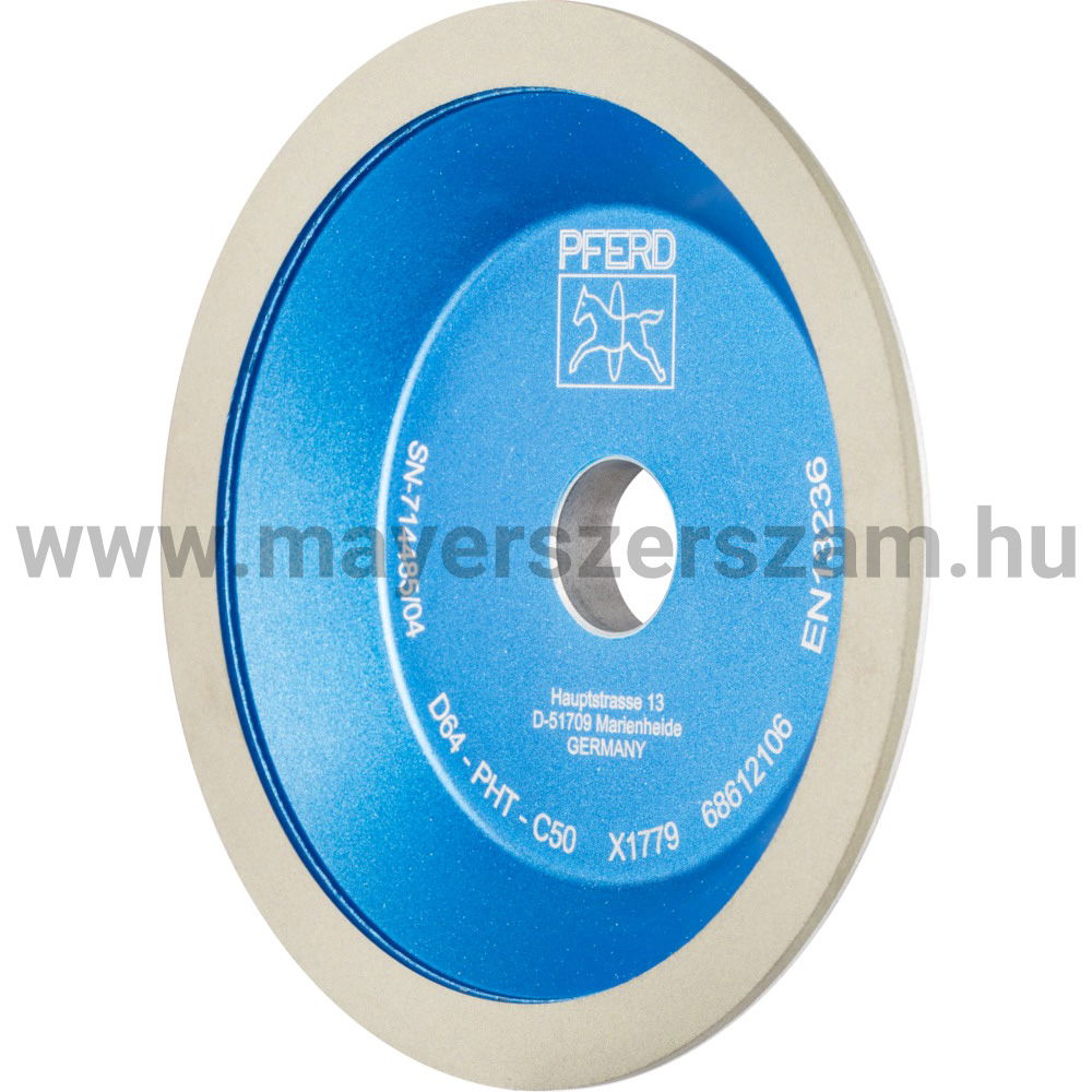 GYÉMÁNT CSISZOLÓKORONG 12A2 125-10- 2 D 64 PHT C50 BO.20, W.45 termék fő termékképe