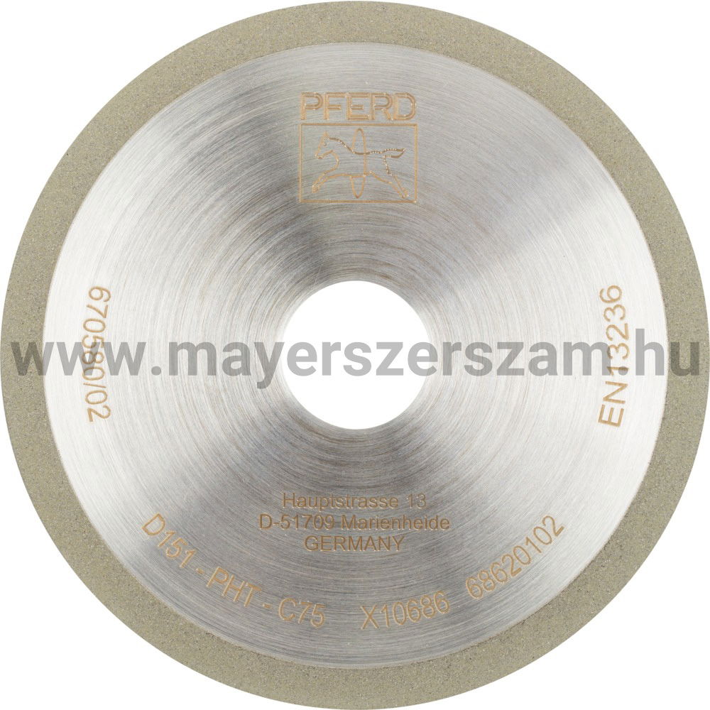 GYÉMÁNT CSISZOLÓKORONG 1A1R 100- 1- 5 D151 PHT C75 BO.20 termék fő termékképe