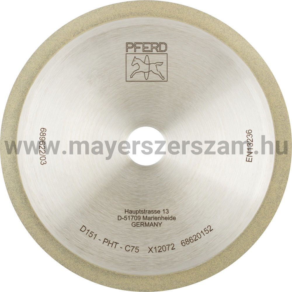 GYÉMÁNT CSISZOLÓKORONG 1A1R 150-1-7-20 D151 PHT C75 termék fő termékképe