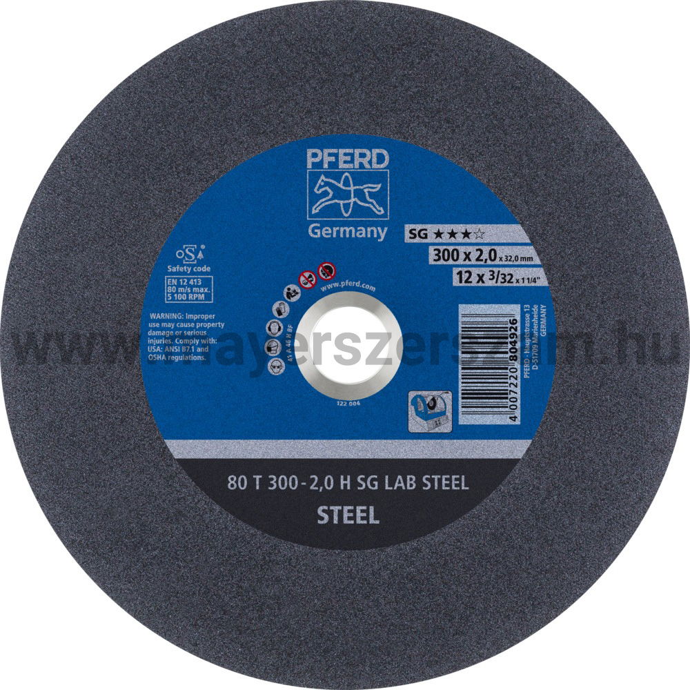 80 T 300-2,0 H SG LAB STEEL/32,0 termék fő termékképe