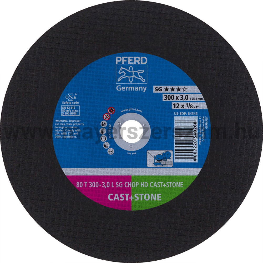 80 T300-3,0 L SG CHOP HD CAST+STONE/25,4 termék fő termékképe